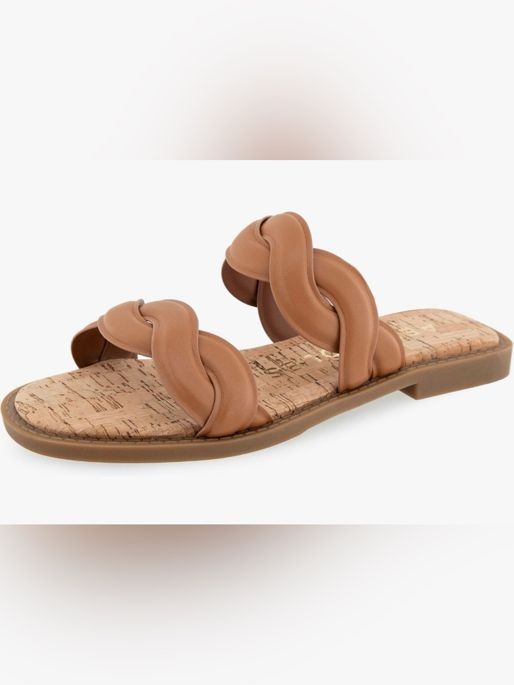 Aerosoles Women’s Tan Braided Slide Sandal